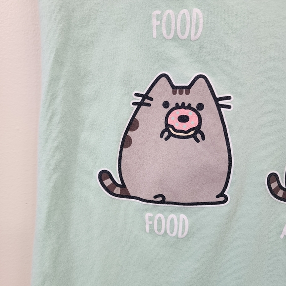 Pusheen cat my favorite things graphic short sleeve t-shirt woman's size small - Picture 5 of 8
